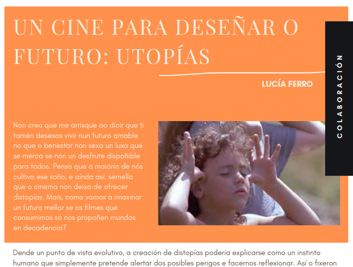 Un cine para deseñar o futuro: Utopías