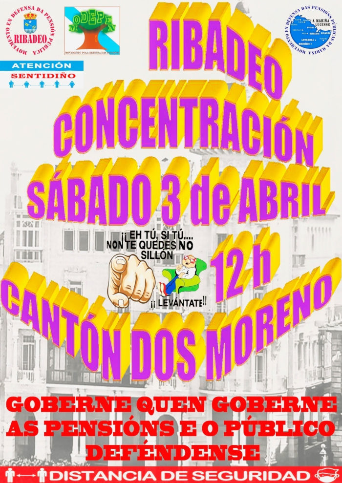 3 de abril, 12 horas, concentración. Por ti.