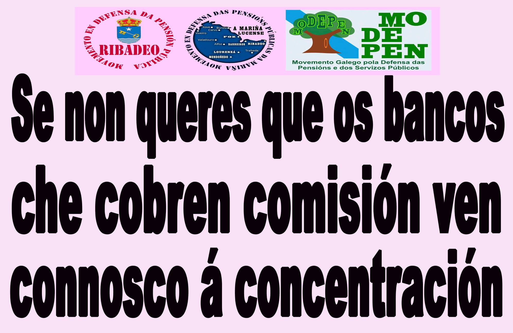 10 de novembro, comeza a mobilización contra o abuso bancario en Ribadeo