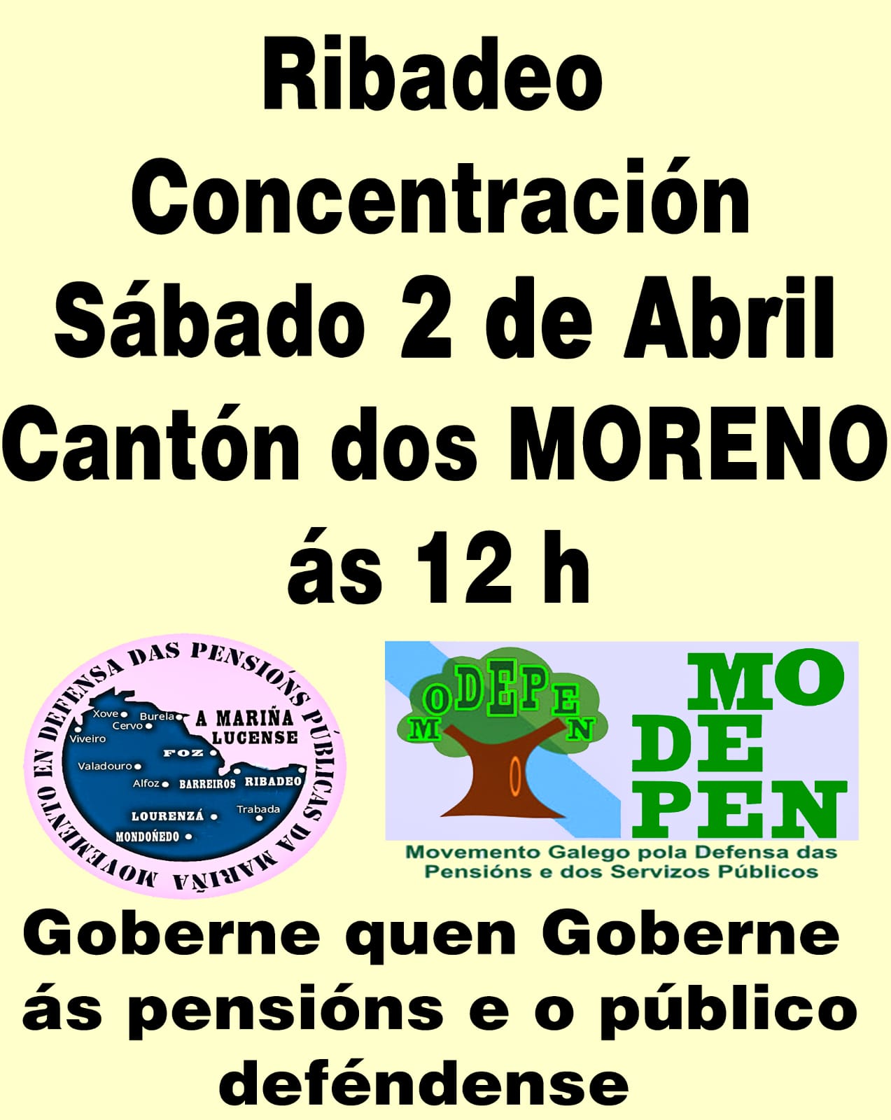 Unha nova convocatoria polas pensións: 20220402