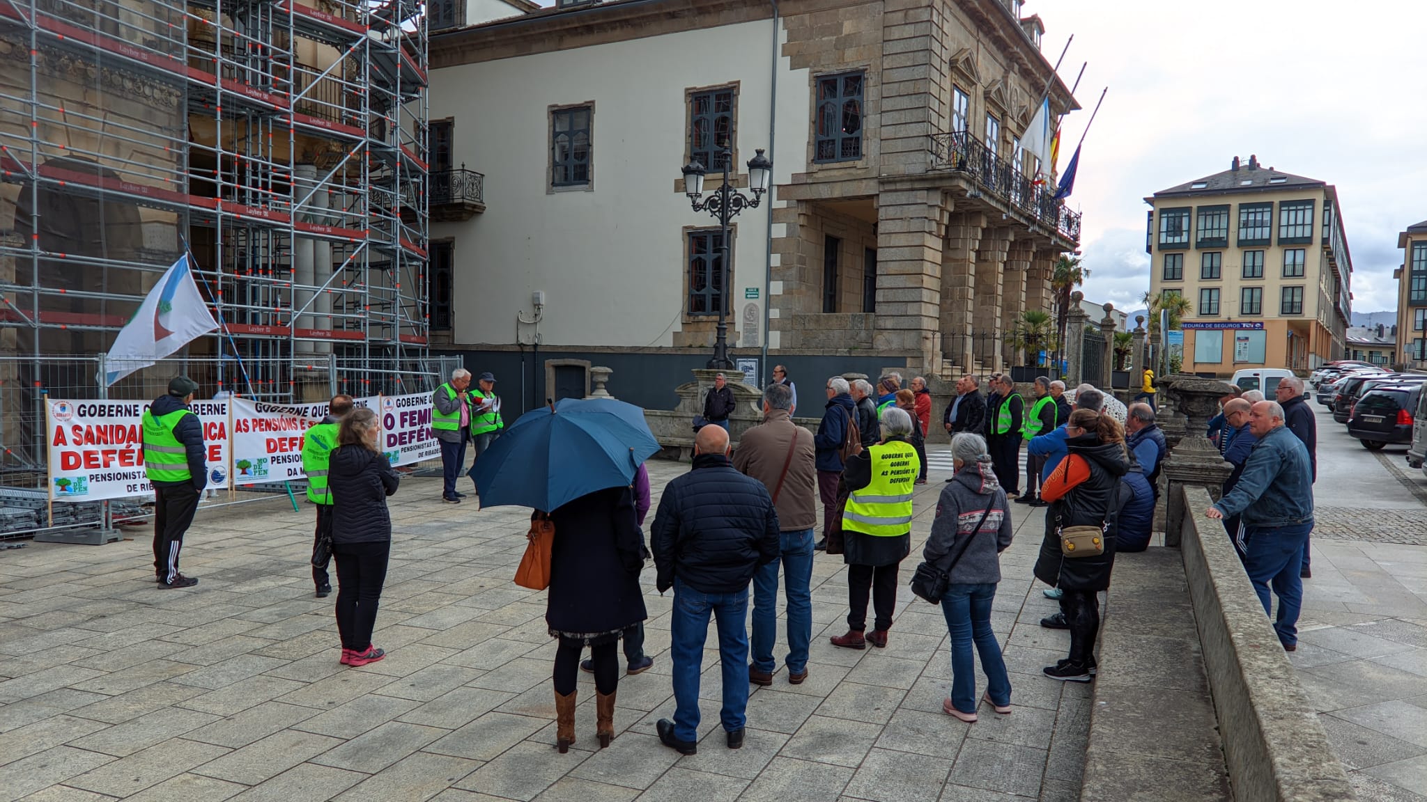 Concentración pensionista en Ribadeo, 20230401