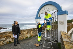 Sobre a porta da illa Pancha