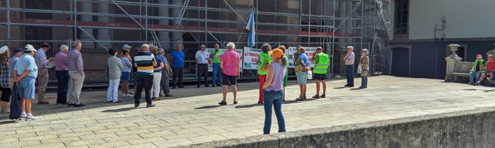 Da concentración de pensionistas do sábado 1 de xullo en Ribadeo