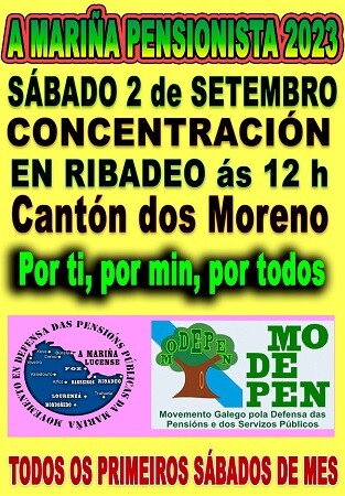 Primeiro sábado de setembro: nova concentración pensionista en Ribadeo