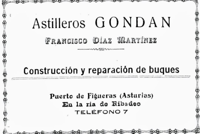 Anunciando a Gondán na ría de Ribadeo