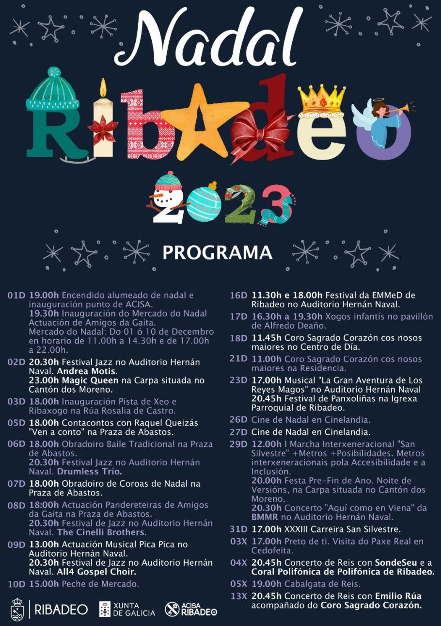 O Nadal en Ribadeo ten programa. Este: