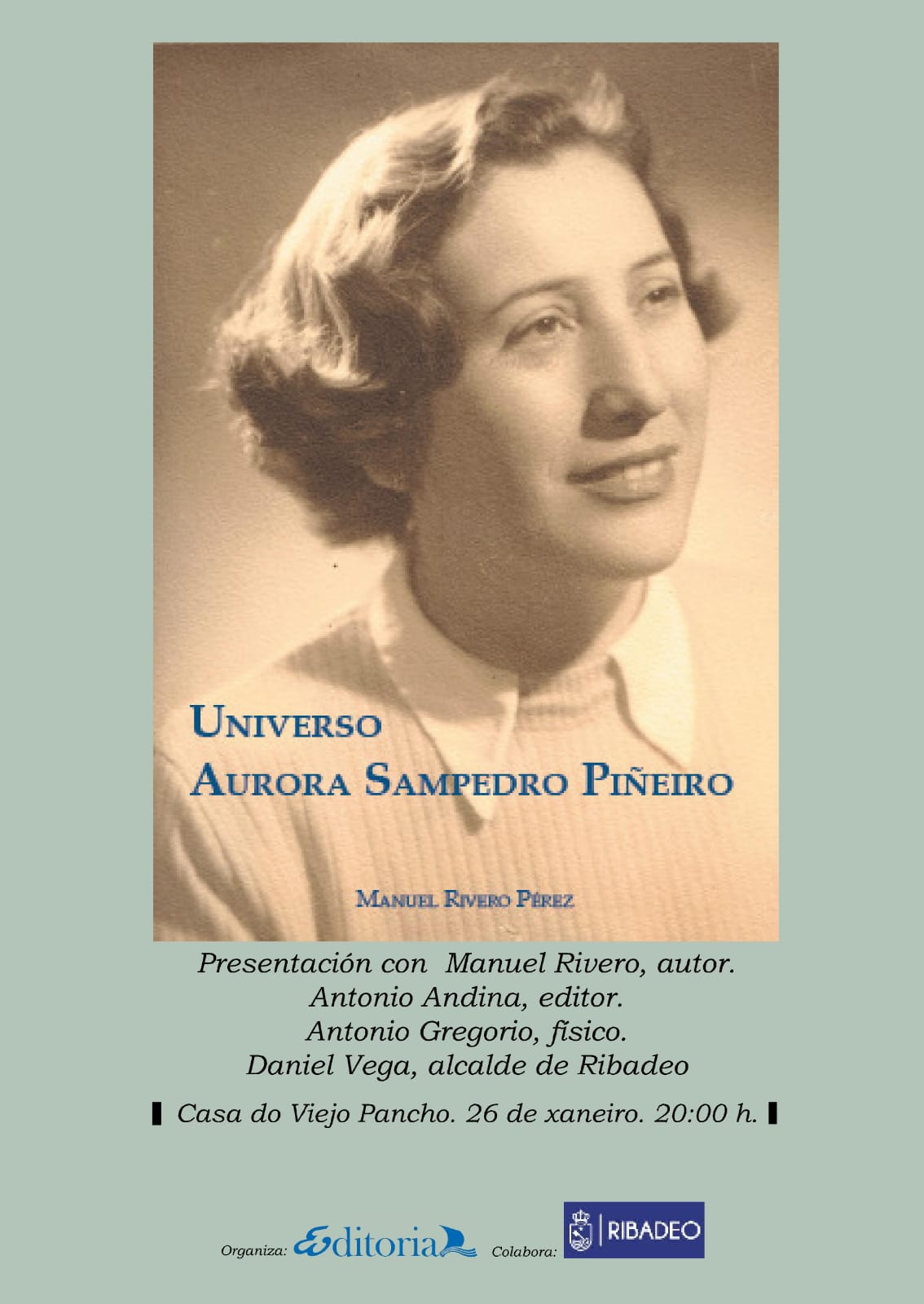 Presentación do libro Universo Aurora Sampedro Piñeiro en Ribadeo