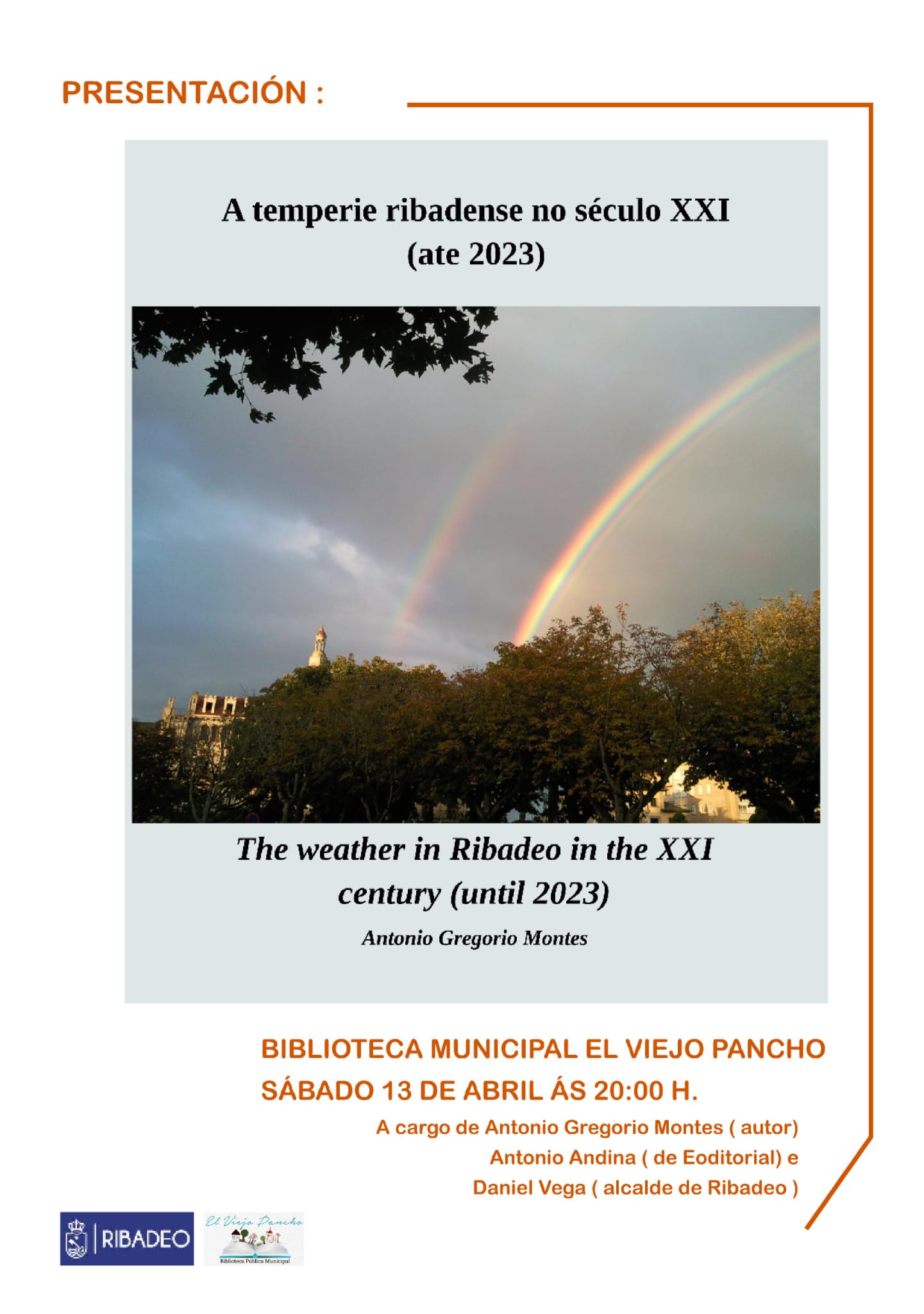 Presentación de ‘A temperie ribadense no século XXI (ate 2023)’