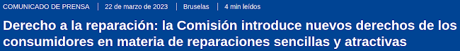 Sobre a reparación e a obsolescencia