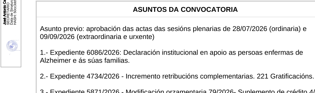 Boas novas sobre os plenos (e hoxe, pleno!)